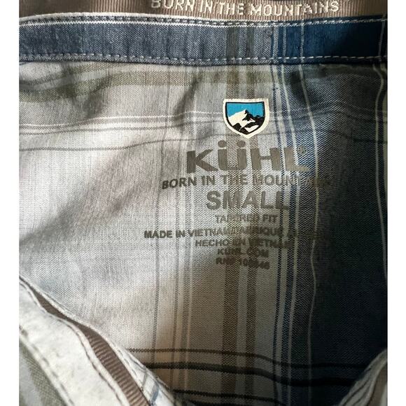 KÜHL “Born in the Mountains” Plaid Short Sleeve Shirt, Small - Picture 2 of 5